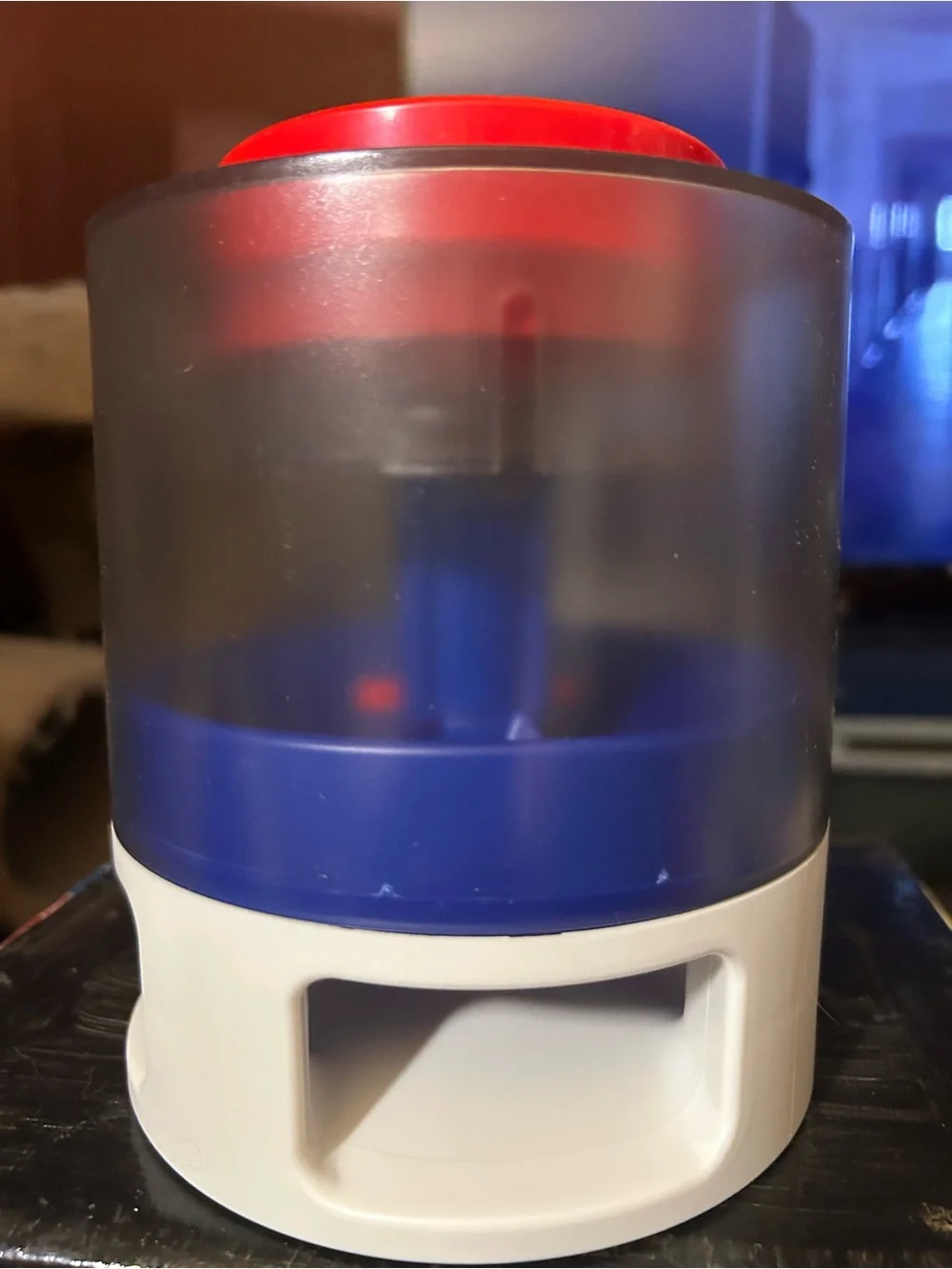 Automatic Dog Food Dispenser - Blue, Red & White